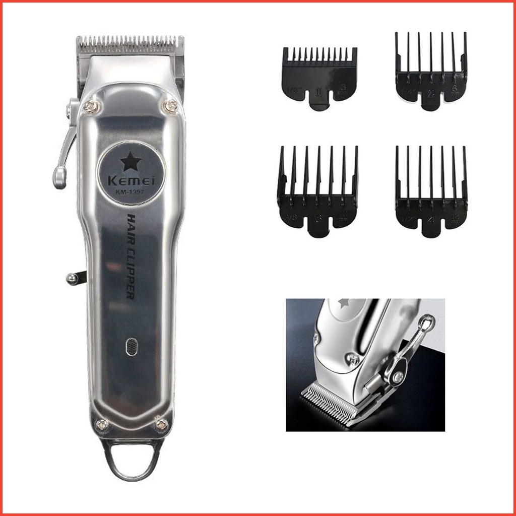 Mesin Cukur Rambut Elektrik Kemei KM-1997 Alat Cukur Rambut Professional Cordless