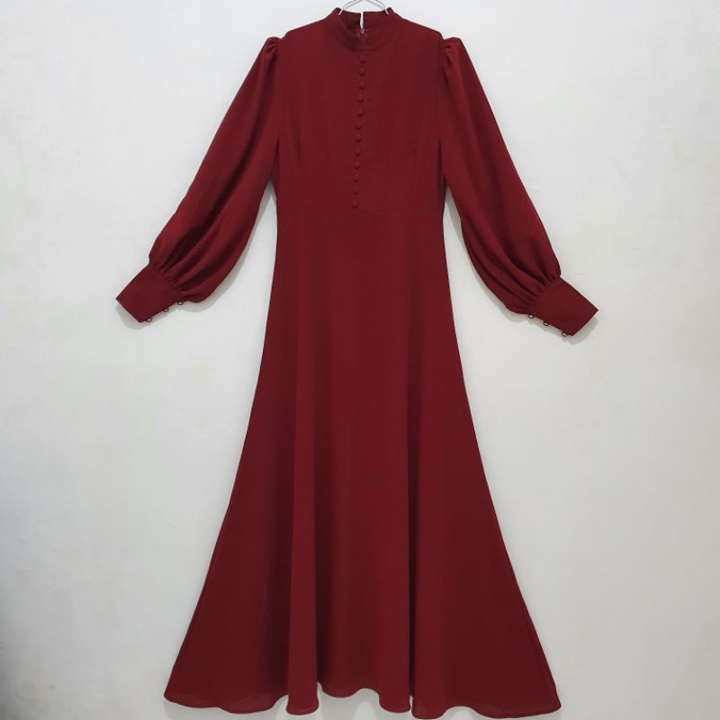 ThenBlank x Isyana Sarasvati Dress Maroon