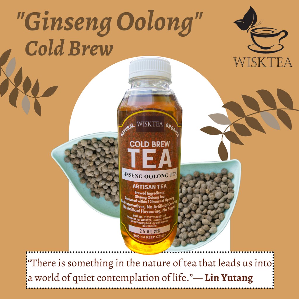 

WiskTea Cold Brew Ginseng Oolong Tea 500ml