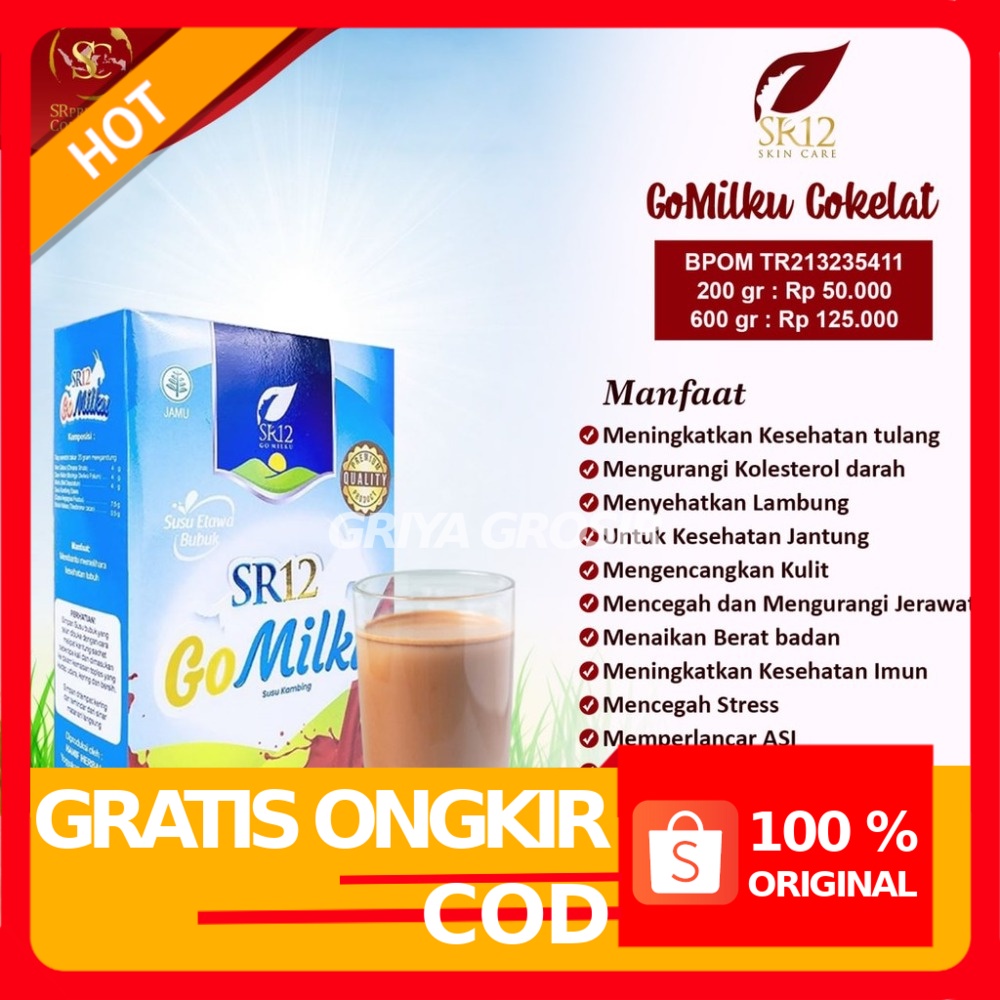 

GO MILKU SR12 / SUSU KAMBING ETAWA / PENAMBAH NAFSU MAKAN / SUSU BALITA DAN LANSIA BPOM