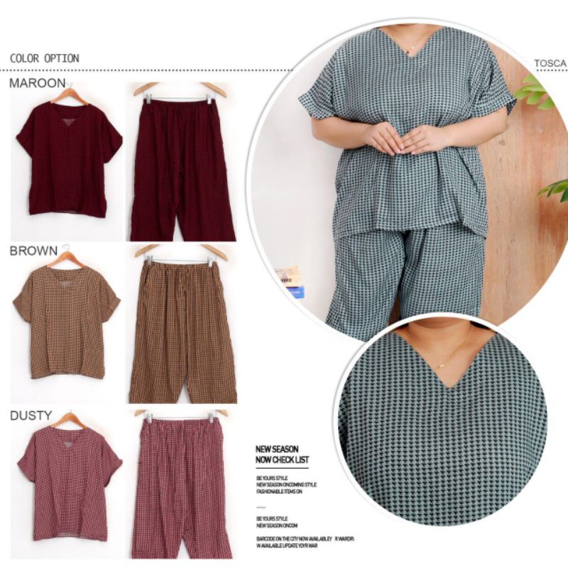 Setelan 7/8 Rayon Jumbo