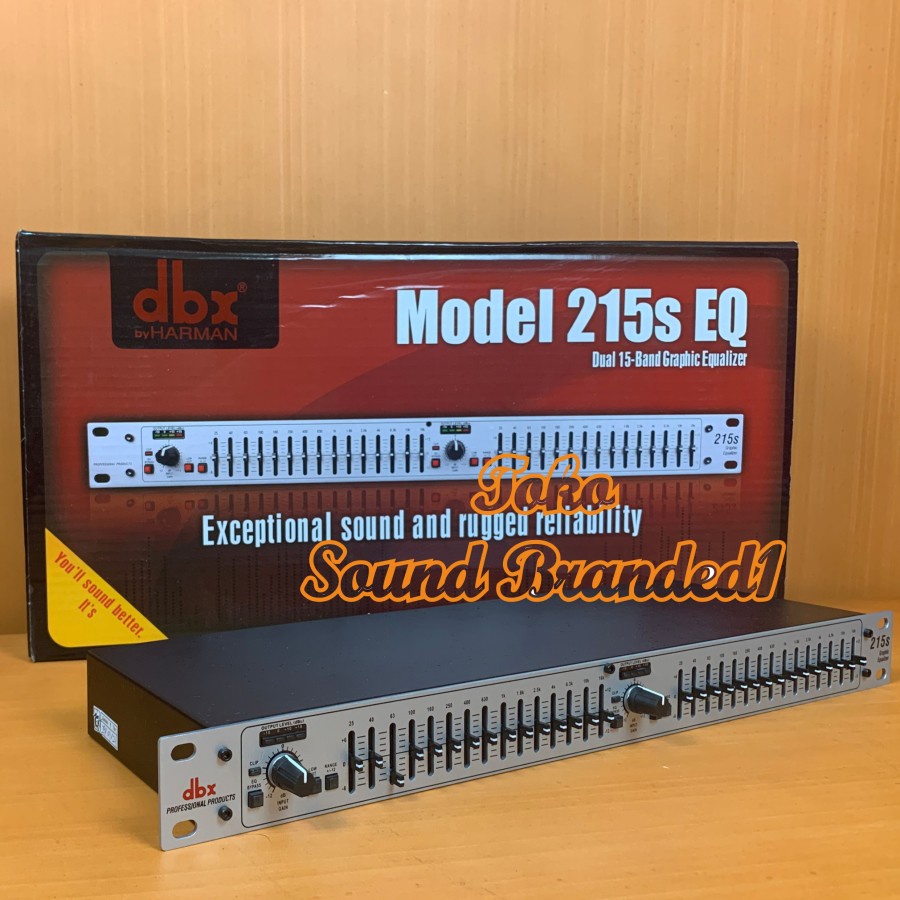 Equalizer DBX 215s EQ 2x15 Channel DBX215 S EQ SILVER DBX 215/215S