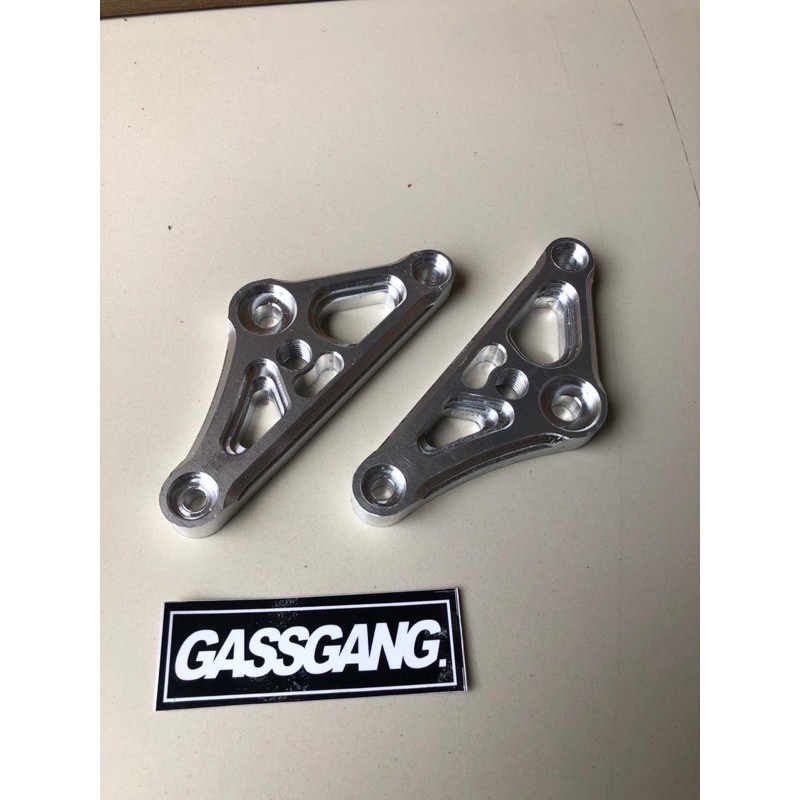 Kupingan lampu pesek cnc silver billet ori buat CB 100,B 125,GL PRO,MEGA PRO,TIGER ,GL MAX bagus