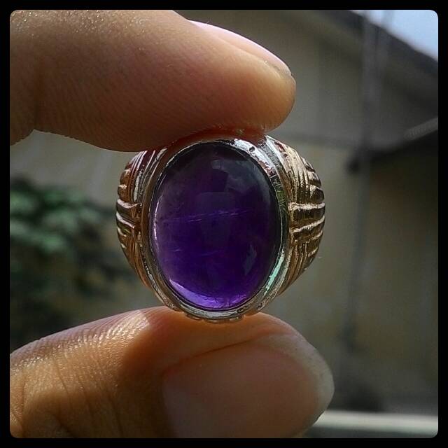 BATU CINCIN KECUBUNG UNGU AMETHYST PANGKALAN BUN SIAP PAKAI !!!