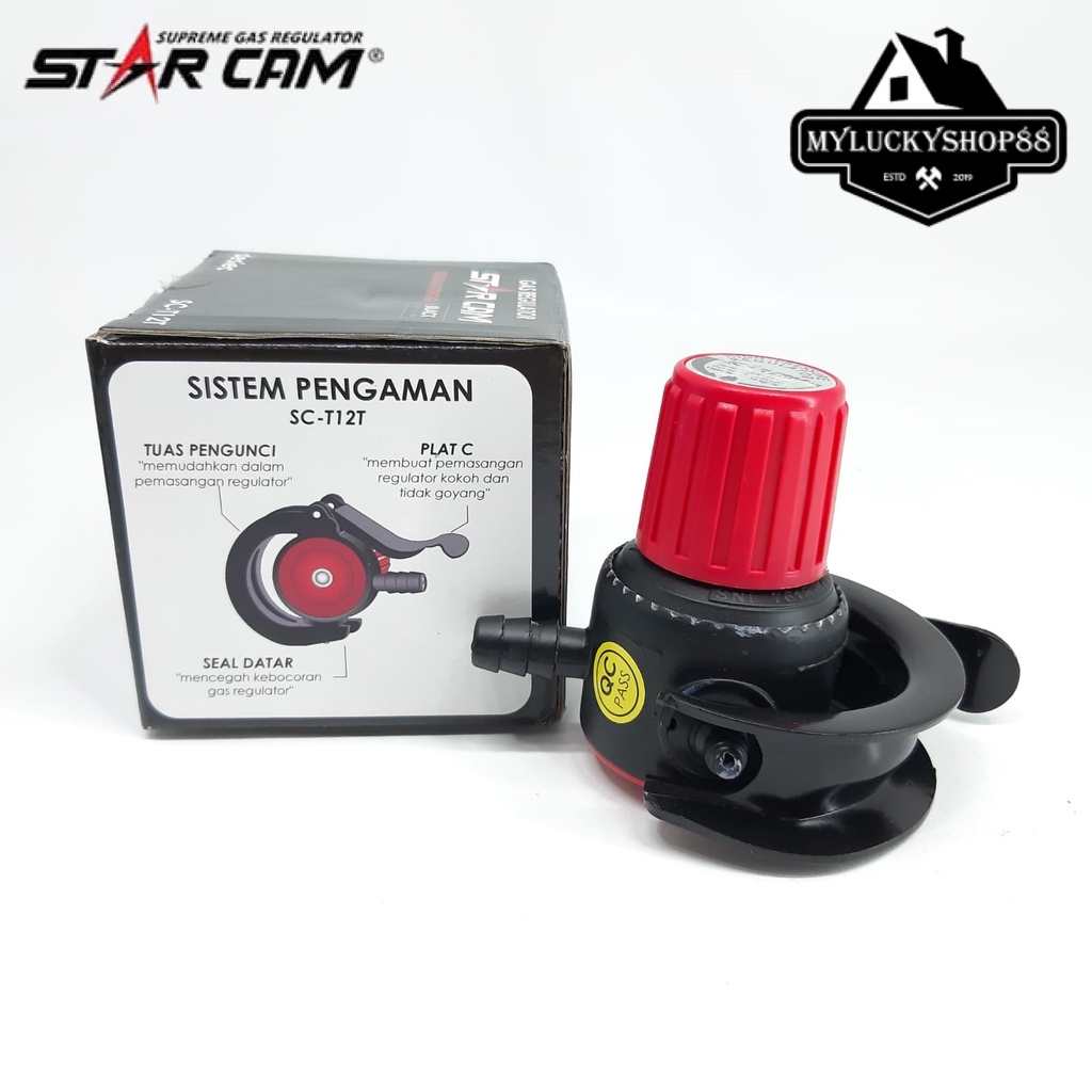 Regulator Gas Star Cam SC-202TT Tekanan Tinggi Starcam SC202TT SC-T12T SCT12T SC-T-12-T 12T