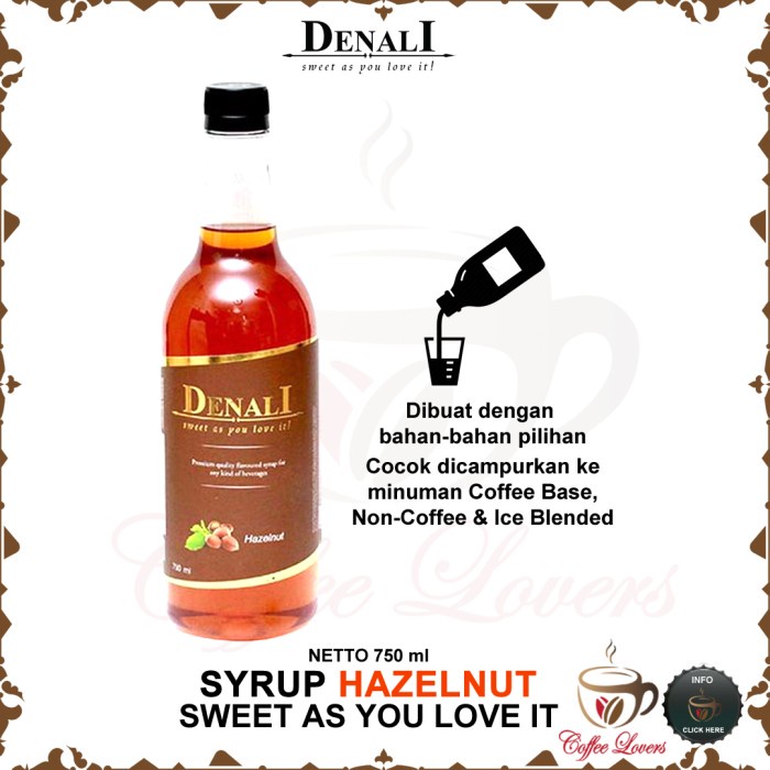 

DENALI SYRUP SIRUP DENALI UK RASA HAZELNUT HOT SALE