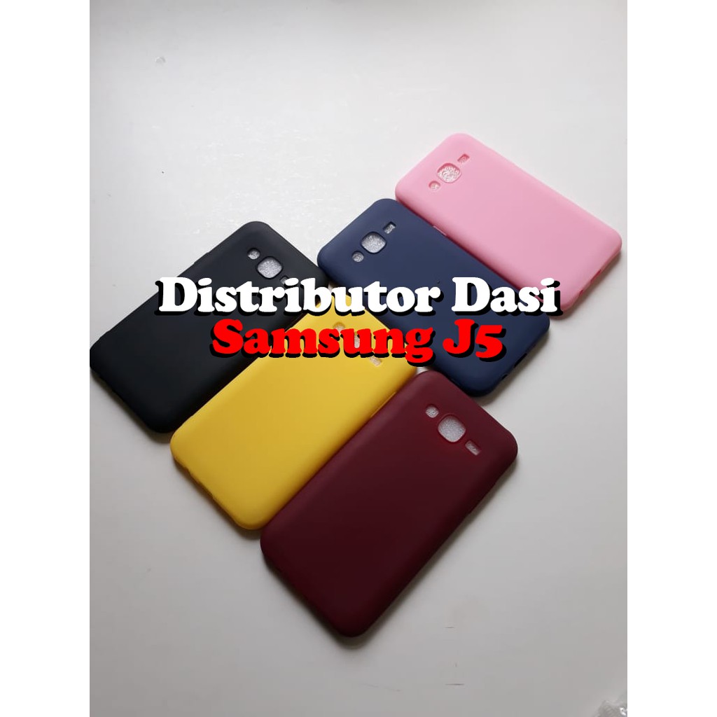 candy macaron softcase case tebal kondom hp Samsung J5 Pink maroon kuning hitam navy