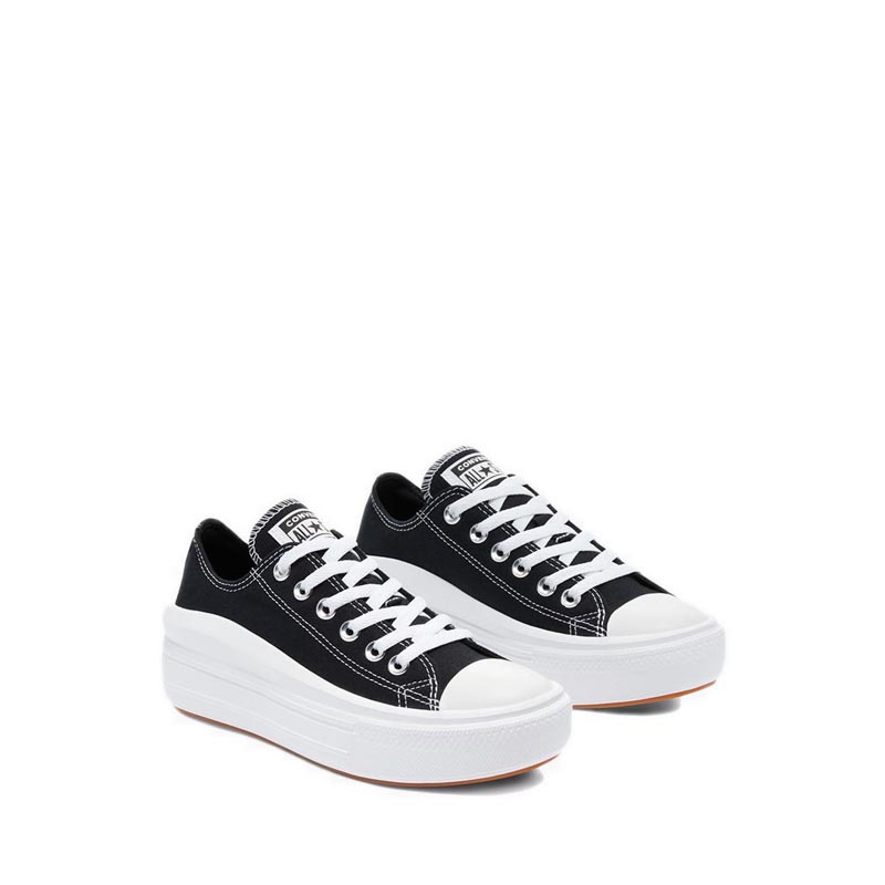 CONVERSE CHUCK TAYLOR ALL STAR MOVE CANVAS PLATFORM WOMEN'S  SNEAKERS - BLACK