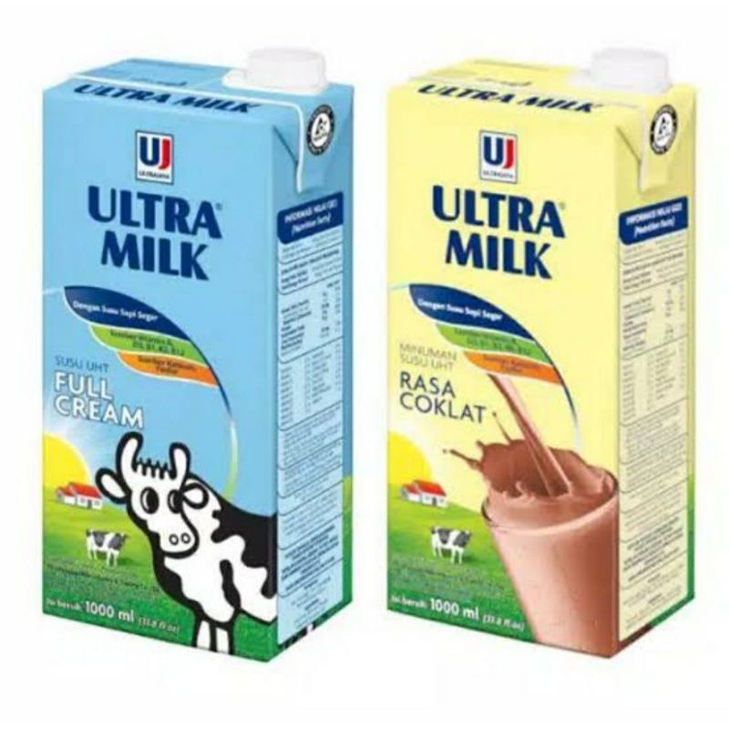 

Ultra Milk 1 Liter Full Cream/Coklat