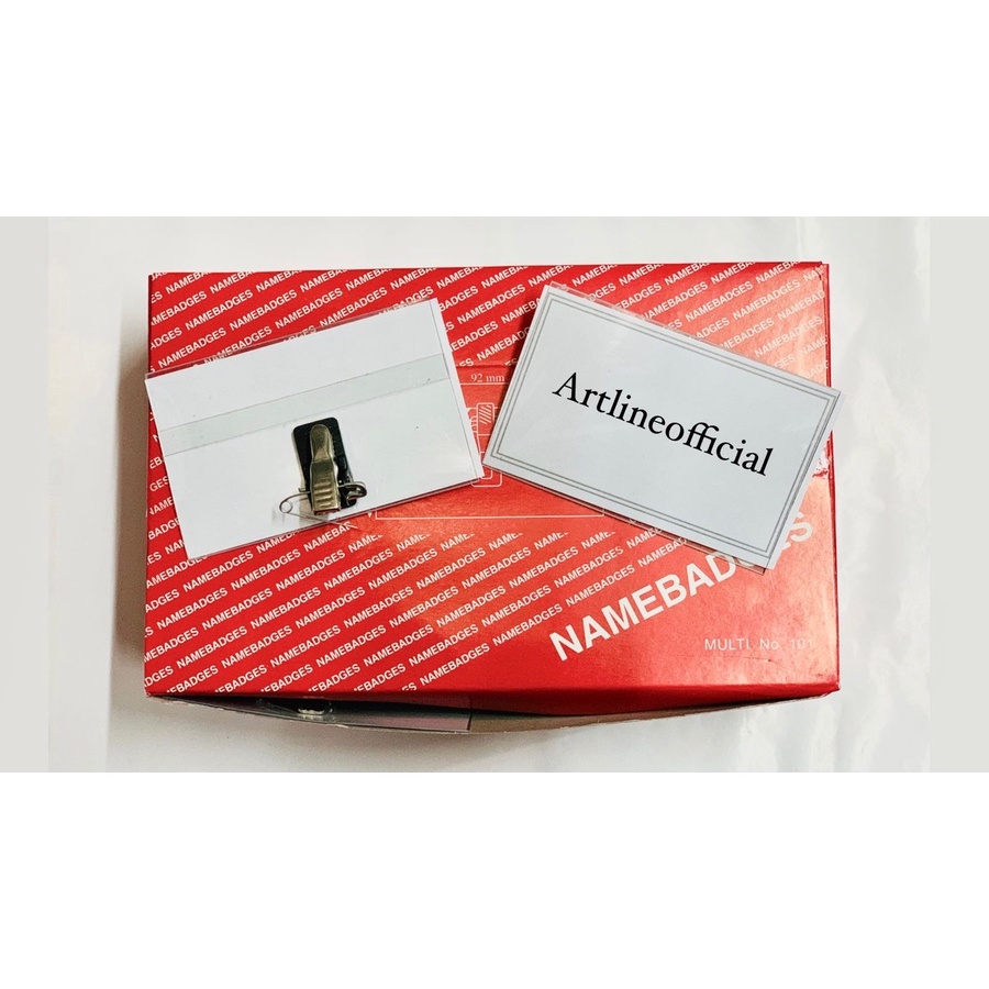 

Name Badges | Card tanda pengenal no 101| Name Tag| ID 449 ( 5 PCs )