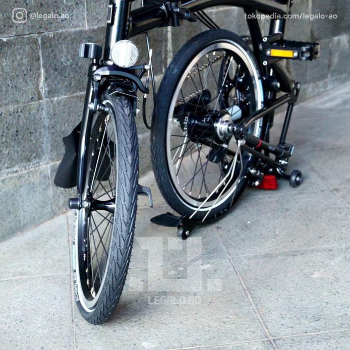Brompton Black Edition M6L Hitam Gloss | Sepeda Lipat | NEW + BOX