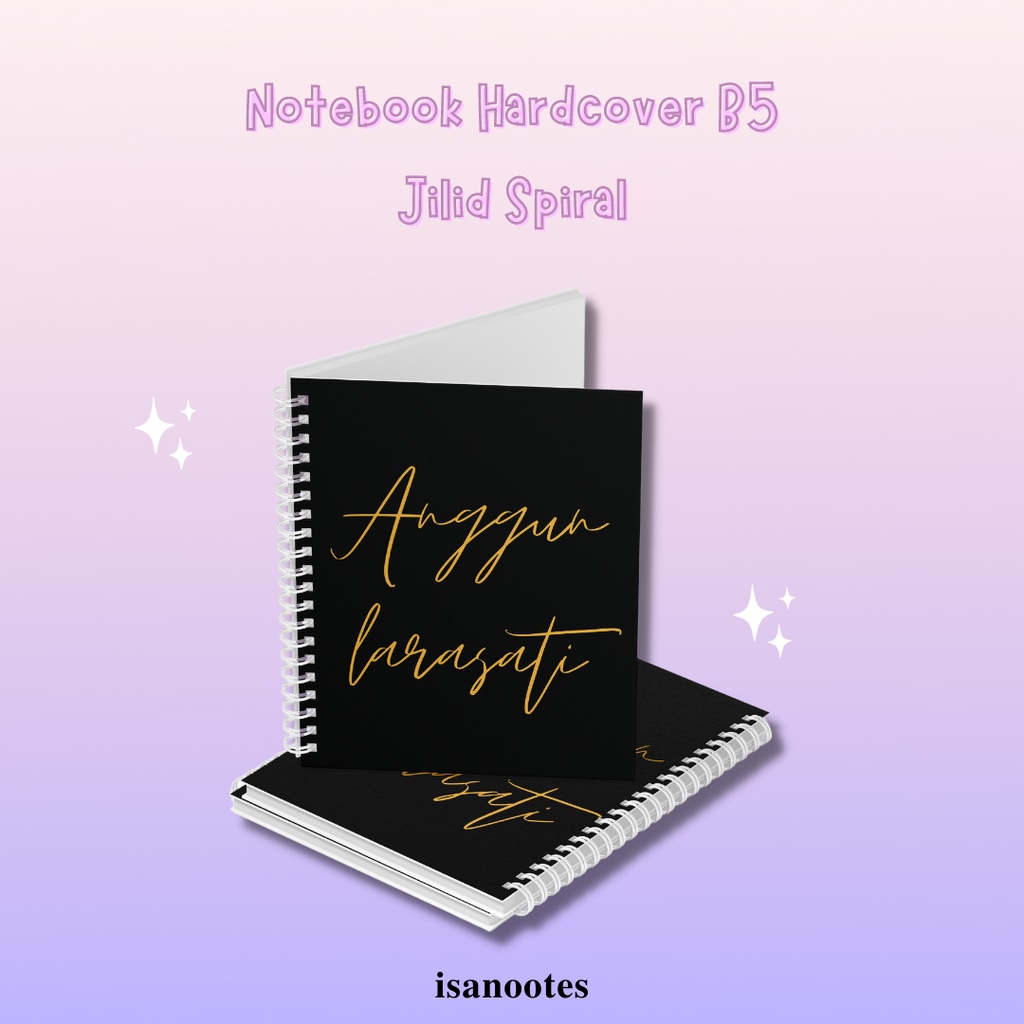 

Notebook Custom Hardcover B5 Jilid Spiral | Custom Notebook - Planner - Journal - Agenda