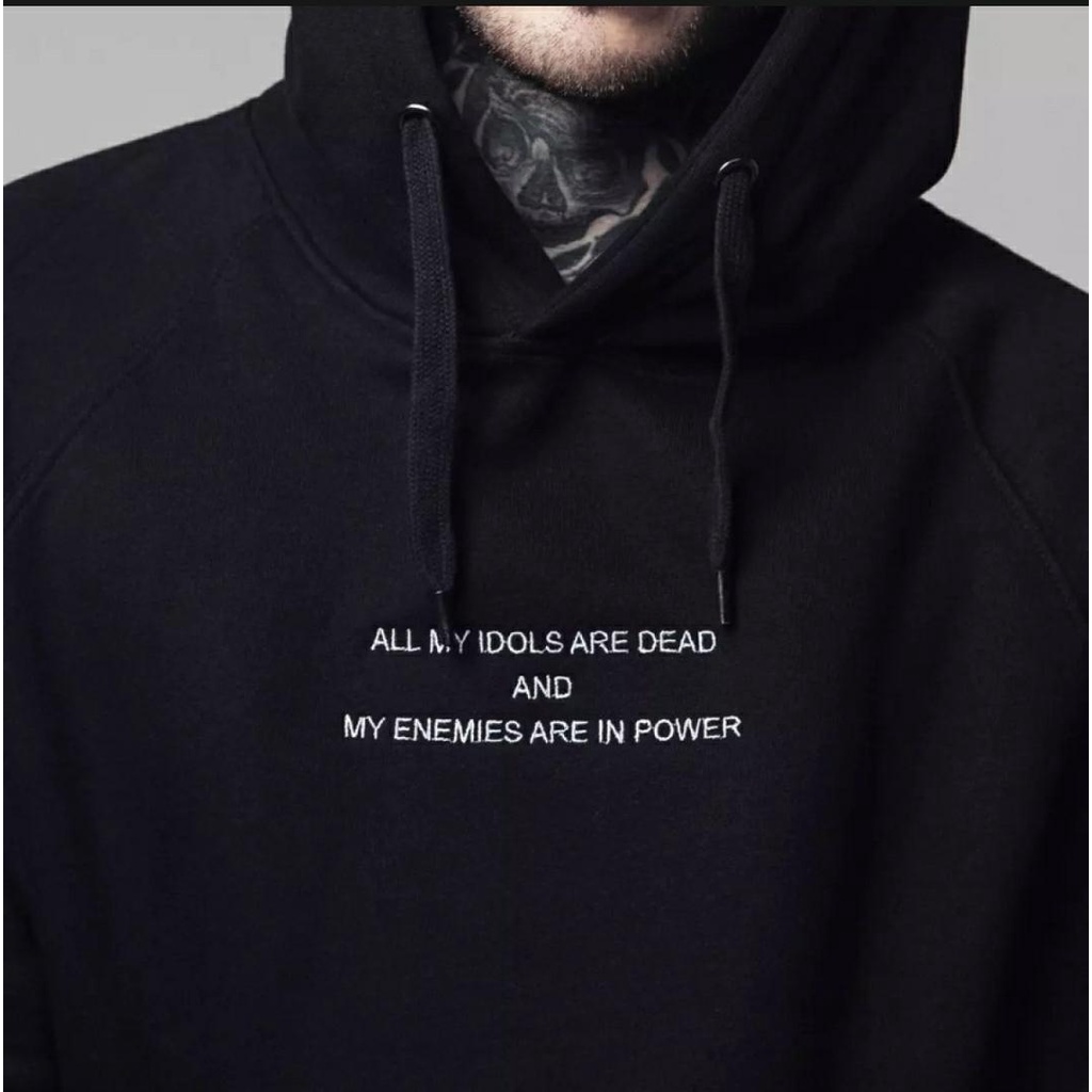 HOODIE TEBAL PRIA MY IDOLS MY ENEMIES / HOODIE PRIA TEBAL