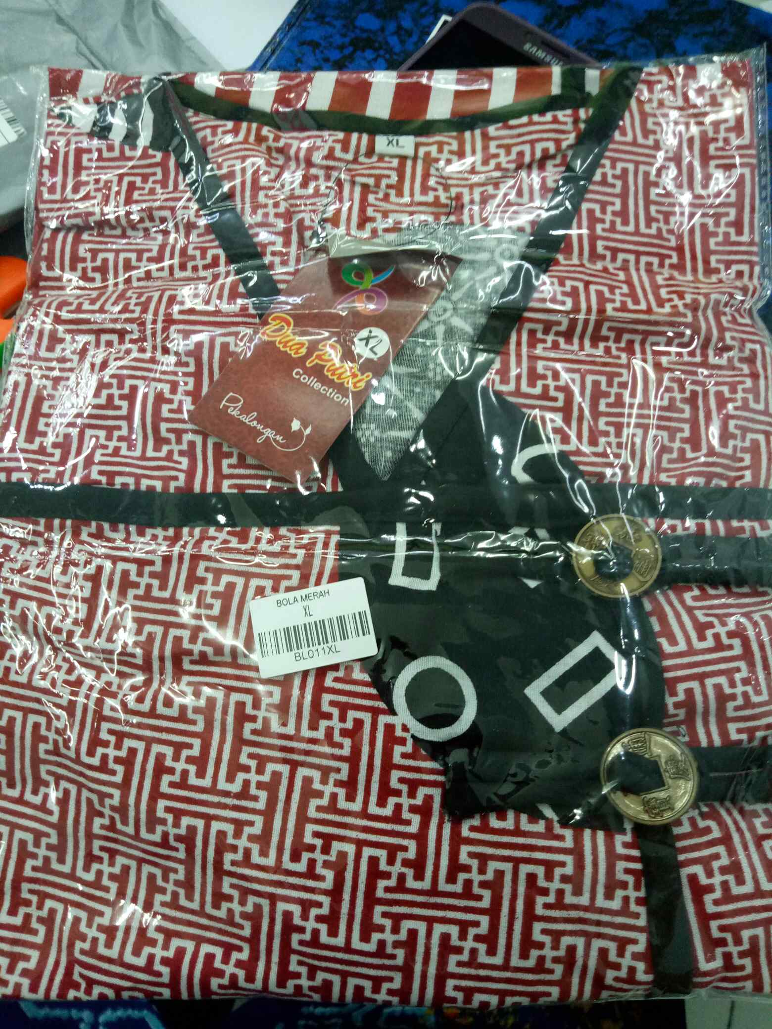 Batik Wanita Atasan Blouse Modern Kancing Depan Size Lengkap Jumbo