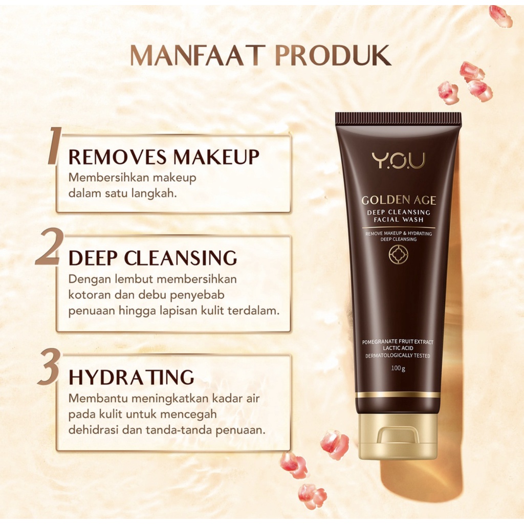 YOU Golden Age Deep Cleansing Facial Wash 100g [Deep Pore Cleansing &amp; Removes makeup]