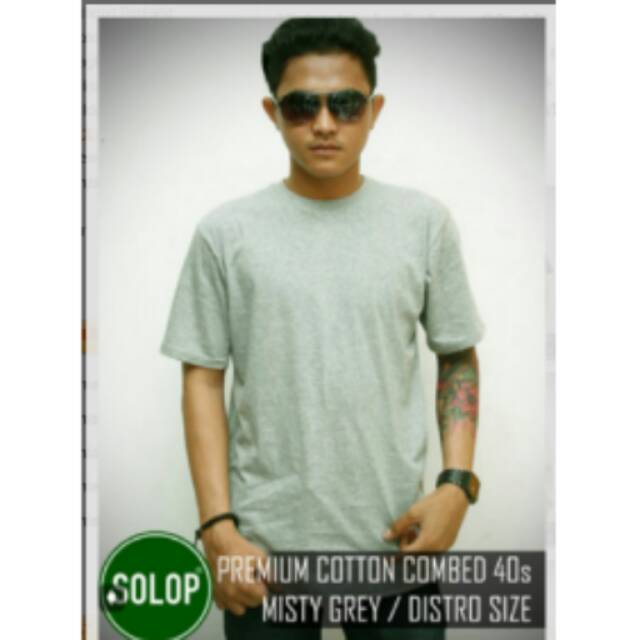 Kaos polos SOLOP 40S