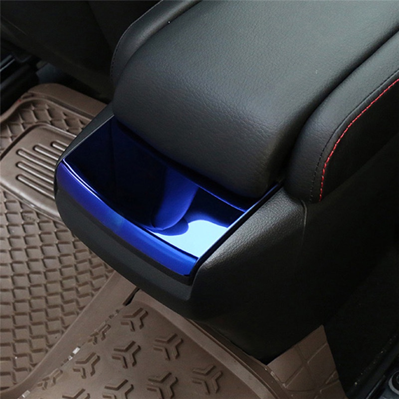 TK Car Center Console Armrest Box Sequins Cover Styling Stickers For Honda Civic 2016-2019 Accessories Interior