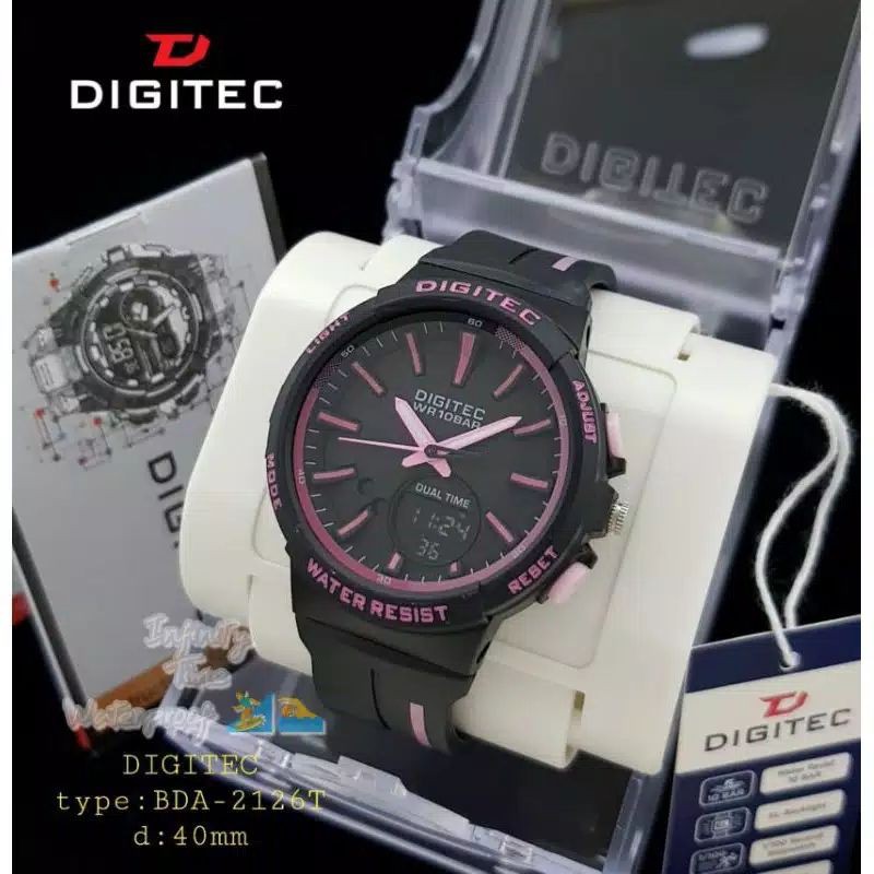 JAM TANGAN CEWEK/WANITA KEREN SPORTY DIGITEC 2126 ORIGINAL WATER RESIST