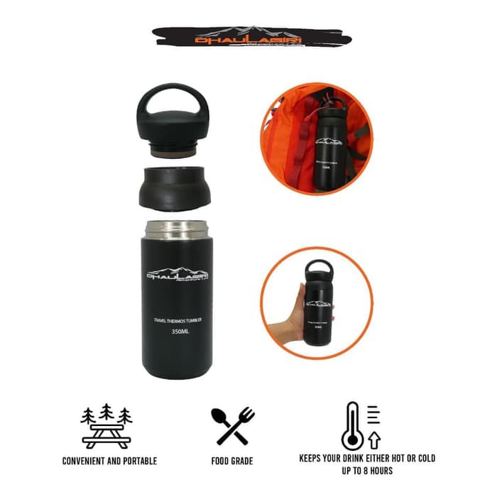 Thermos Tumbler 350ML Dhaulagiri Portable Outdoor Travel Botol Air