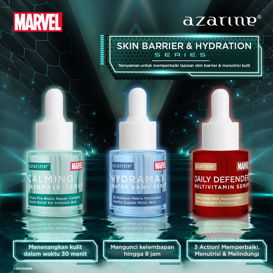 Azarine Superhero Serum Marvel Edition SERIES 20ml | Brightening - Hydration - Anti Aging - Acne Series