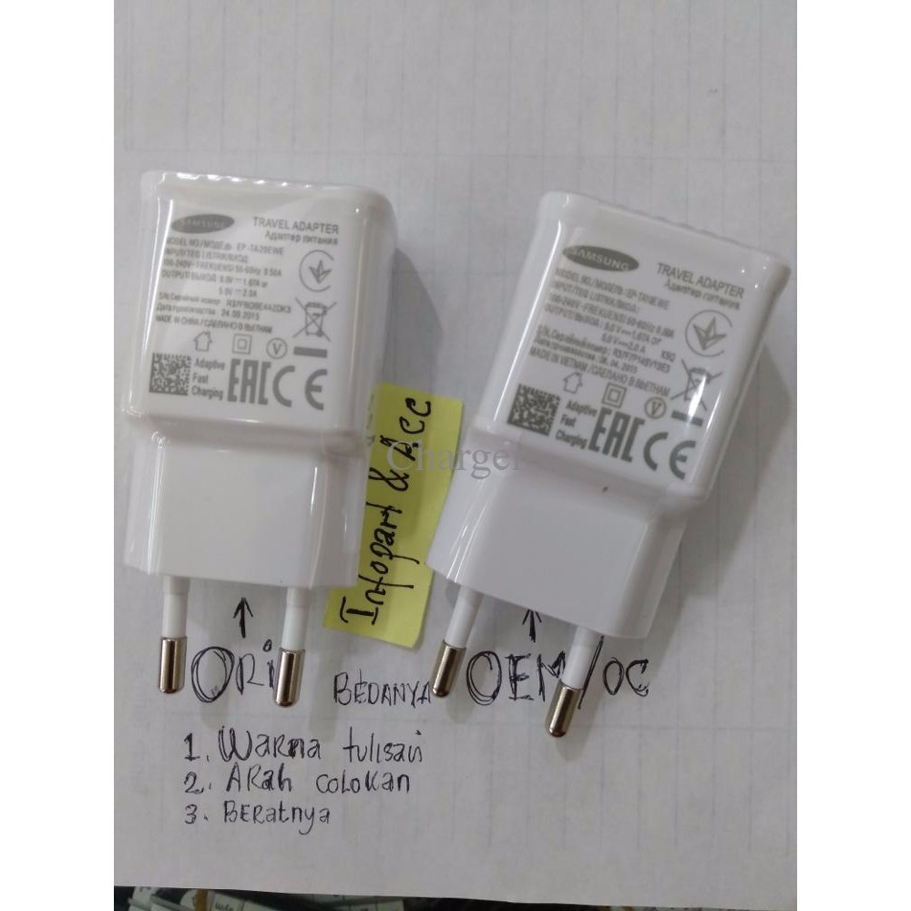 Charger samsung / Batok kepala charger samsung  , Charger