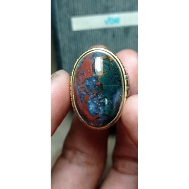 cincin batu akik pancawarna kembang klawing super kembang lain phyrus garut bacan