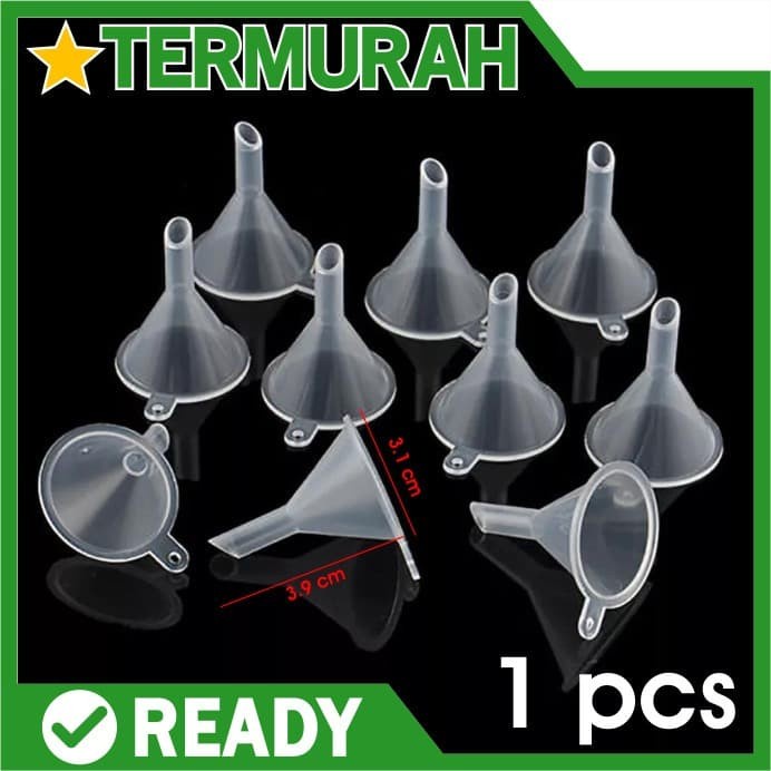 Funnel Corong Mini Plastik Transparan Untuk Botol Parfum Minyak DLL