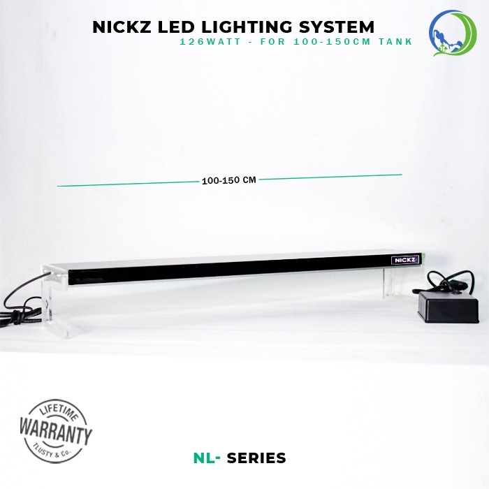 NICKZ LED Custom 126 Watt 100-150cm Lampu Aquarium Aquascape