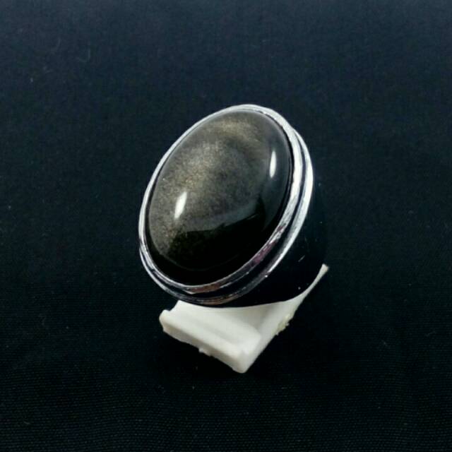 Cincin Batu Natural Bulu Monyet 3D Dim Jumbo Kualitas Super Dengan Ring Tanam Anti Luntur