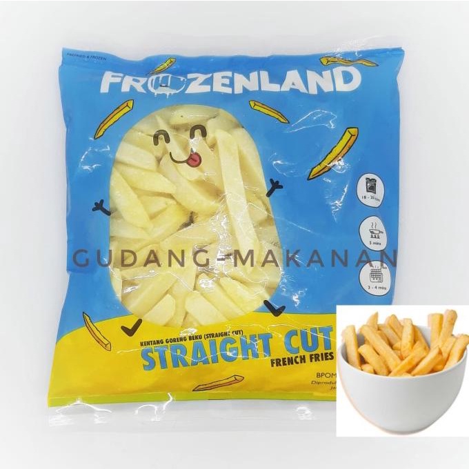 

Kentang Goreng / Straight Cut French Fries Frozenland 500 gr
