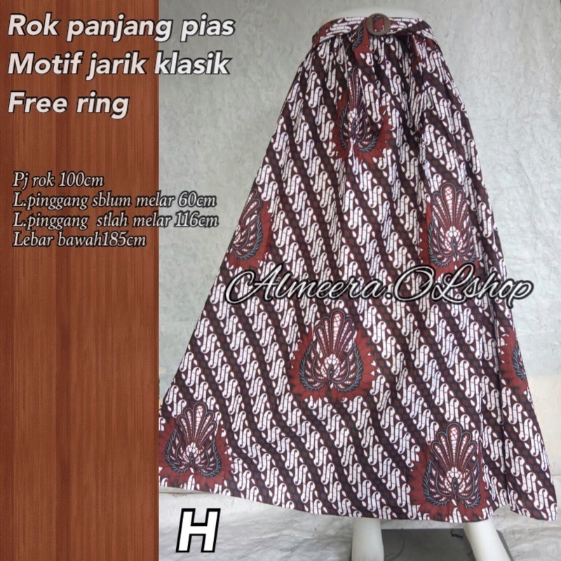 rok batik pias / rok jarik motif klasik free ring