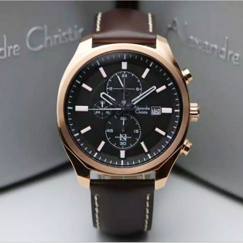 JAM TANGAN PRIA ALEXANDRE CHRISTIE  6550 AC 6550MC Ac 6550 ORIGINAL [ GARANSI RESMI 1 TAHUN ]