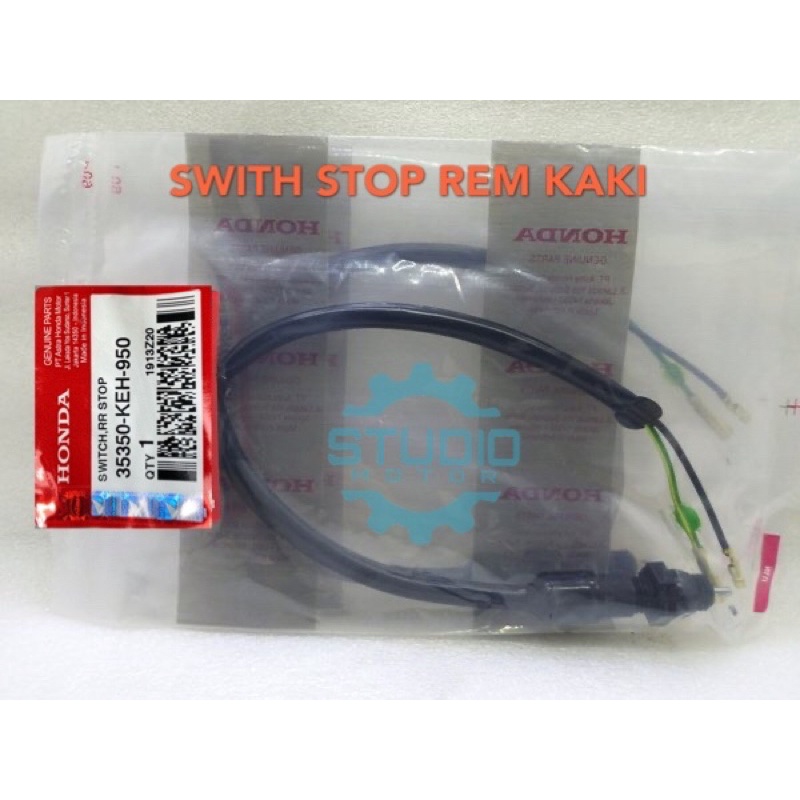 Switch + PER Lampu Stop Swit Rem Belakang Blkg Blk – Supra X FIT GRAND IMPRESSA LEGENDA GL Pro Max Neo Tech MegaPro Karburator 35350-KEH-950 35350-292-003 35350KEH950 35350292003