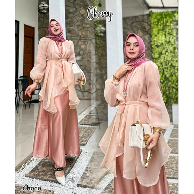 CHESSY gamis pesta muslimah gamis kondangan mewah bridemaid gaun wisuda