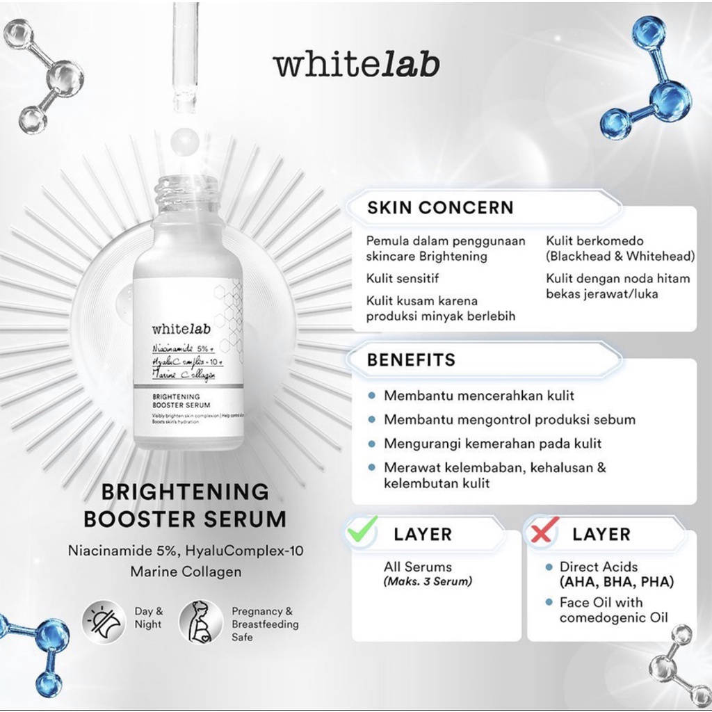 Whitelab N5-Dose+ Brightening Serum - Niacinamide 5% 20ml