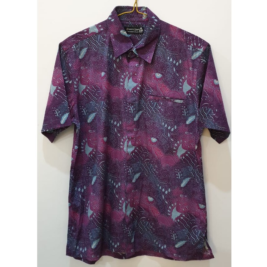 Kemeja lengan pendek pria LOGG H&M - preloved