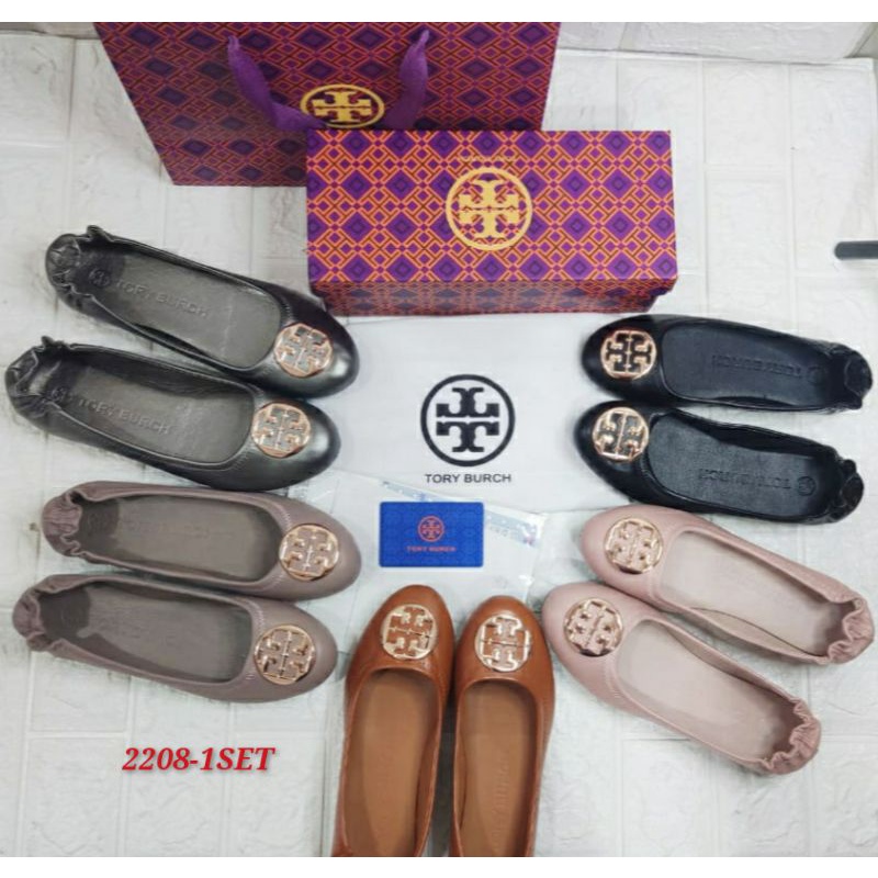 Flat shoes TB Full set Kode 2208-1 Bawaan Fulset,Paperbag dan dustbag (Order wajib upsize)