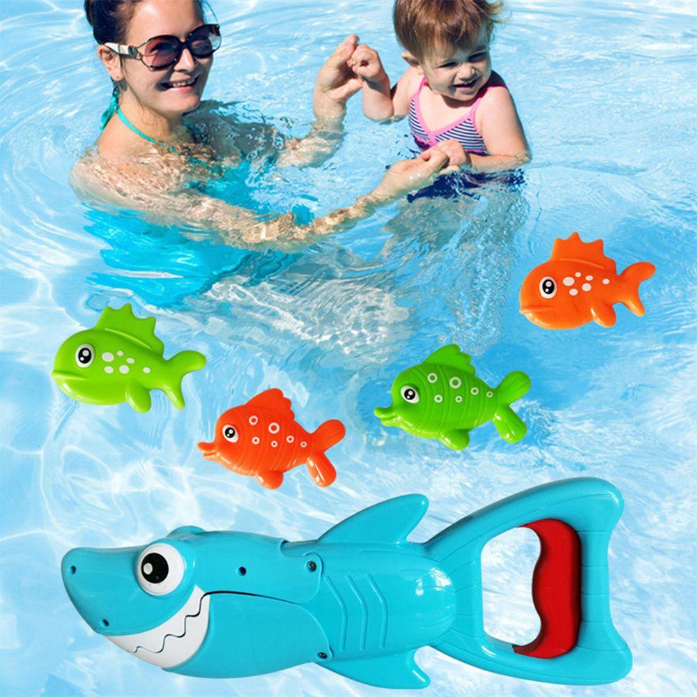 Needway Hiu Grabber Mainan Lucu Novelty Angka Mainan Ikan Kecil Mandi Mainan Anak Kamar Mandi Renang Mainan