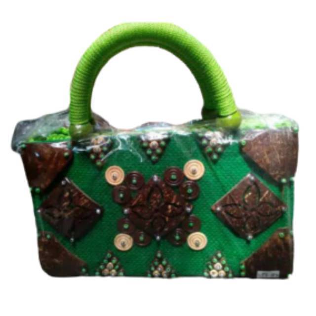 (BISA COD) TAS SYAHRINI MULTIFUNGSI HAND BAG DAN SLING BAG BAHAN BATOK KELAPA - TAS WANITA OOTD