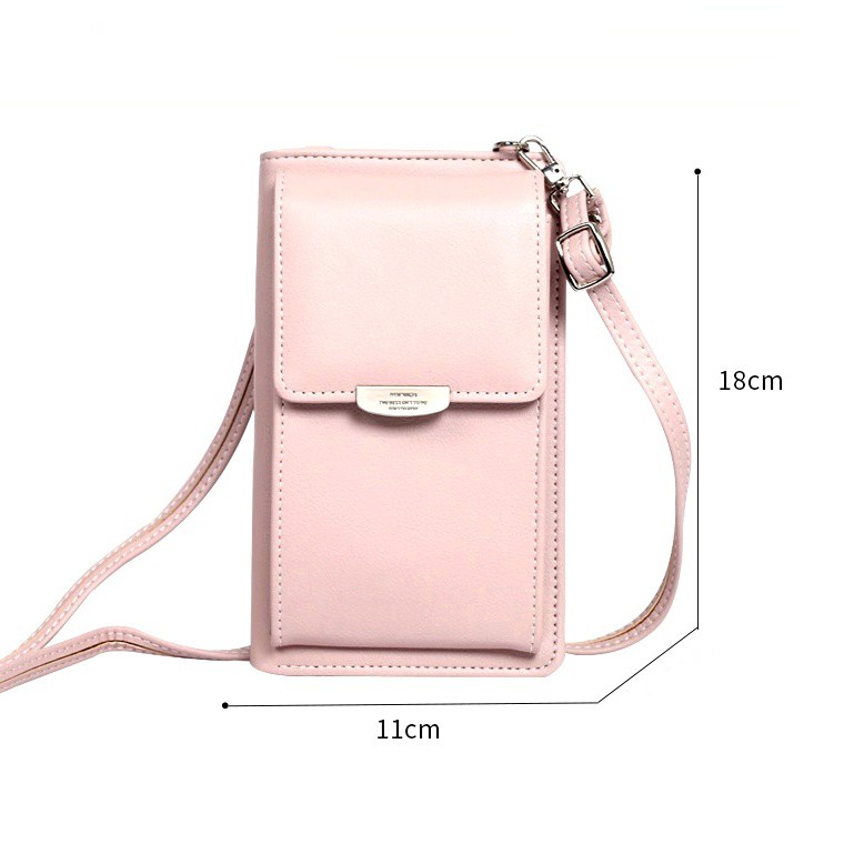 Dompat Wanita Pocket Bag Selempang Mini Remaja Pastel Colour Fashion Trendy - DW13