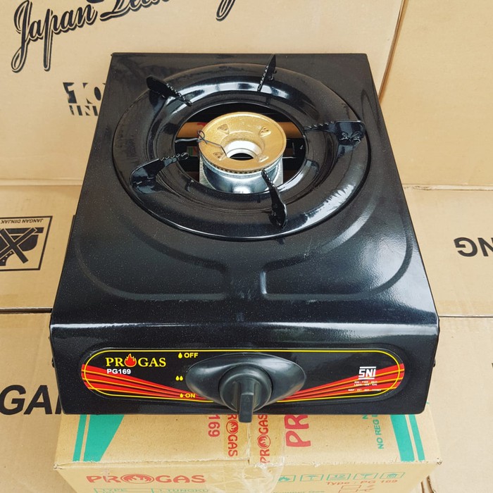 promo Kompor Progas 1 Tungku Teflon PG 169 Progas PG-169