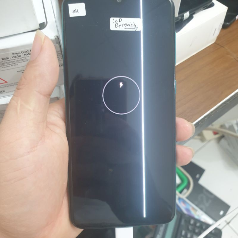 Samsung A30s Minus Lcd garis