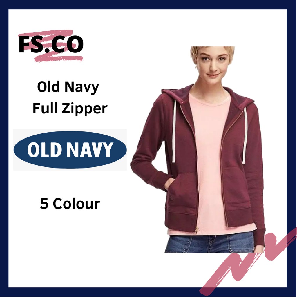HOODIE WANITA - OLD NAVY FULL ZIPPER