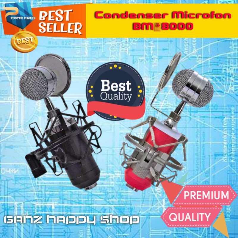 Condenser Microphone  BM.8000 fullset, original, import