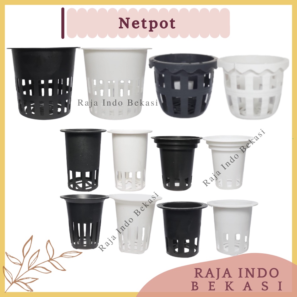 Netpot 5 7 6 8 10 Hitam Putih Netpot Hidroponik 5cm 6cm 7cm Netpot Besar 10cm Hitam Putih