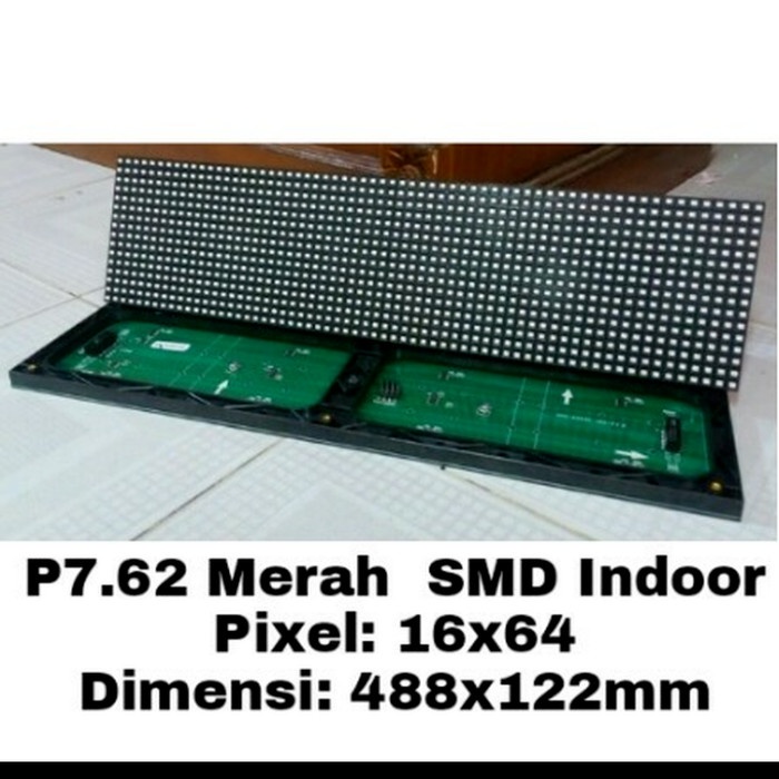 P7.62 red merah smd module