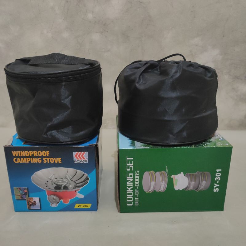 Paket Alat Masak Camping DS301 + Kompor Mawar Windproof
