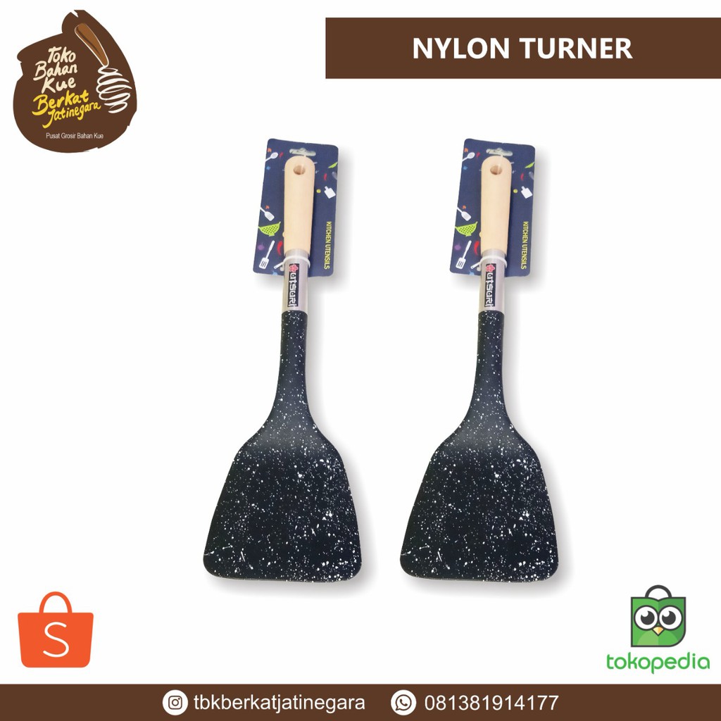 nylon turner motif spatula wajan sutil nilon sodet