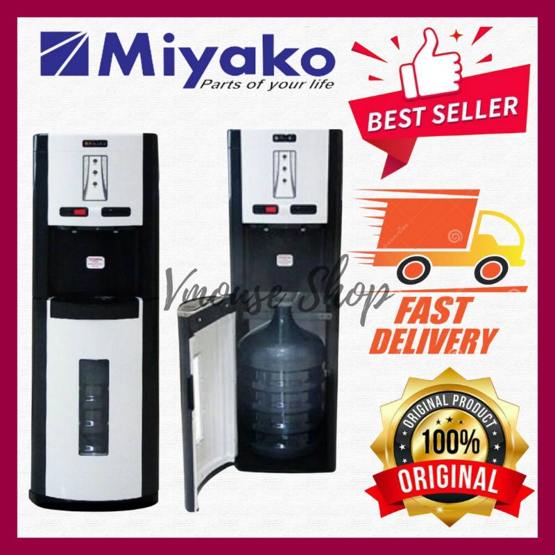 DISPENSER MIYAKO WDP 300 GALON BAWAH HOT AND COOL - MIYAKO DISPENSER GALON BAWAH - DISPENSER MURAH M