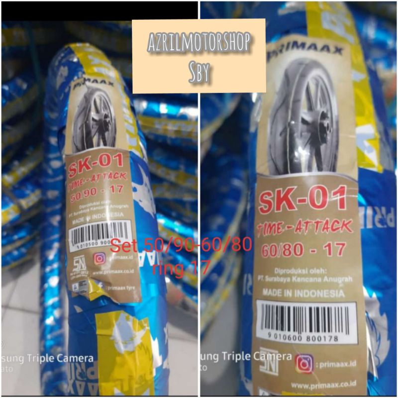 Ban Luar Primax primaax SK 01 set 50/90-60/80 Ring 17/ban murah primak